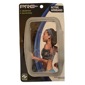 PRO STRENGTH Men’s or Women’s Active Armband Adjustable Gray Phone Case
